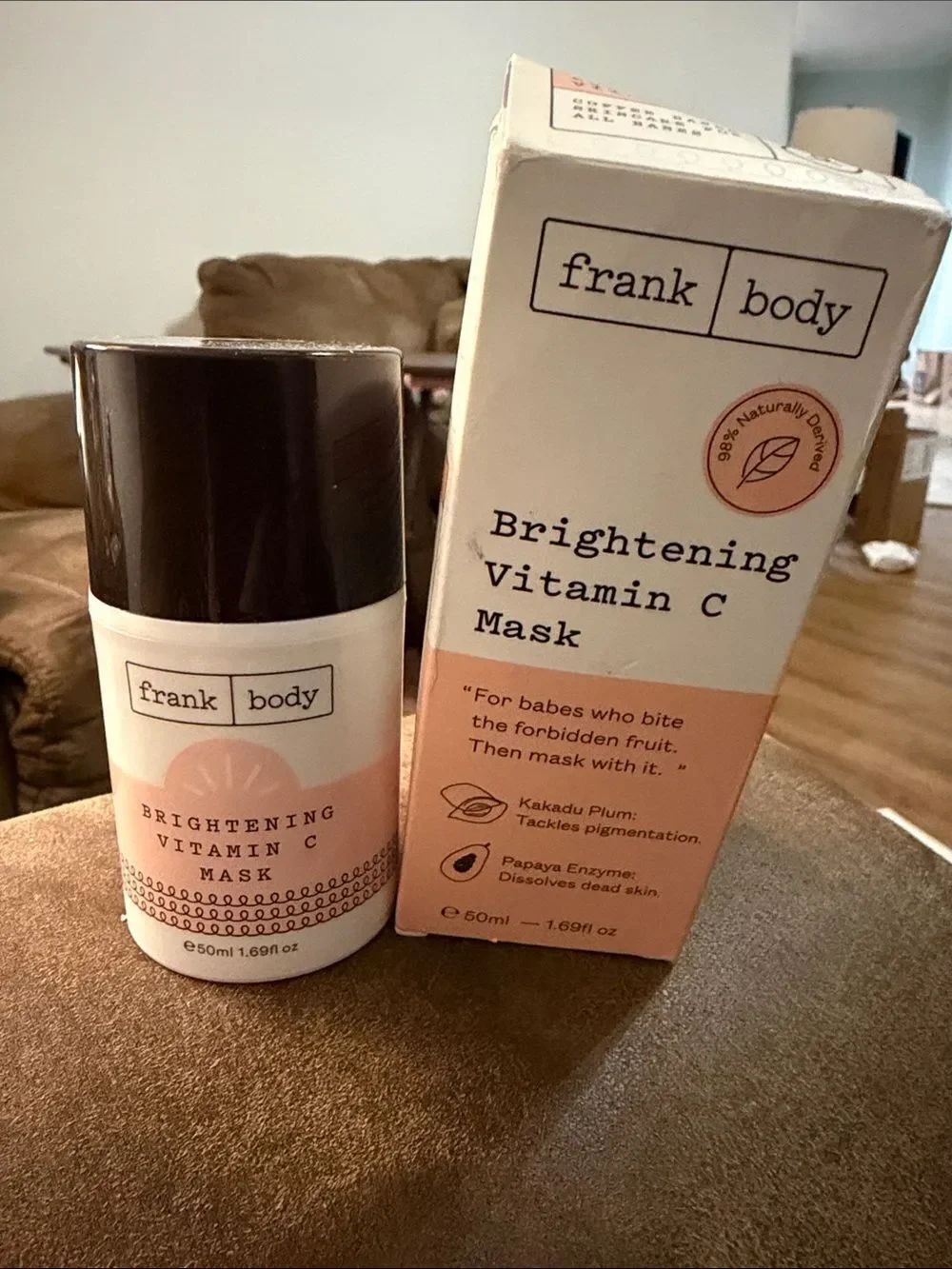 frank body Brightening Vitamin C Mask — Peach Pink